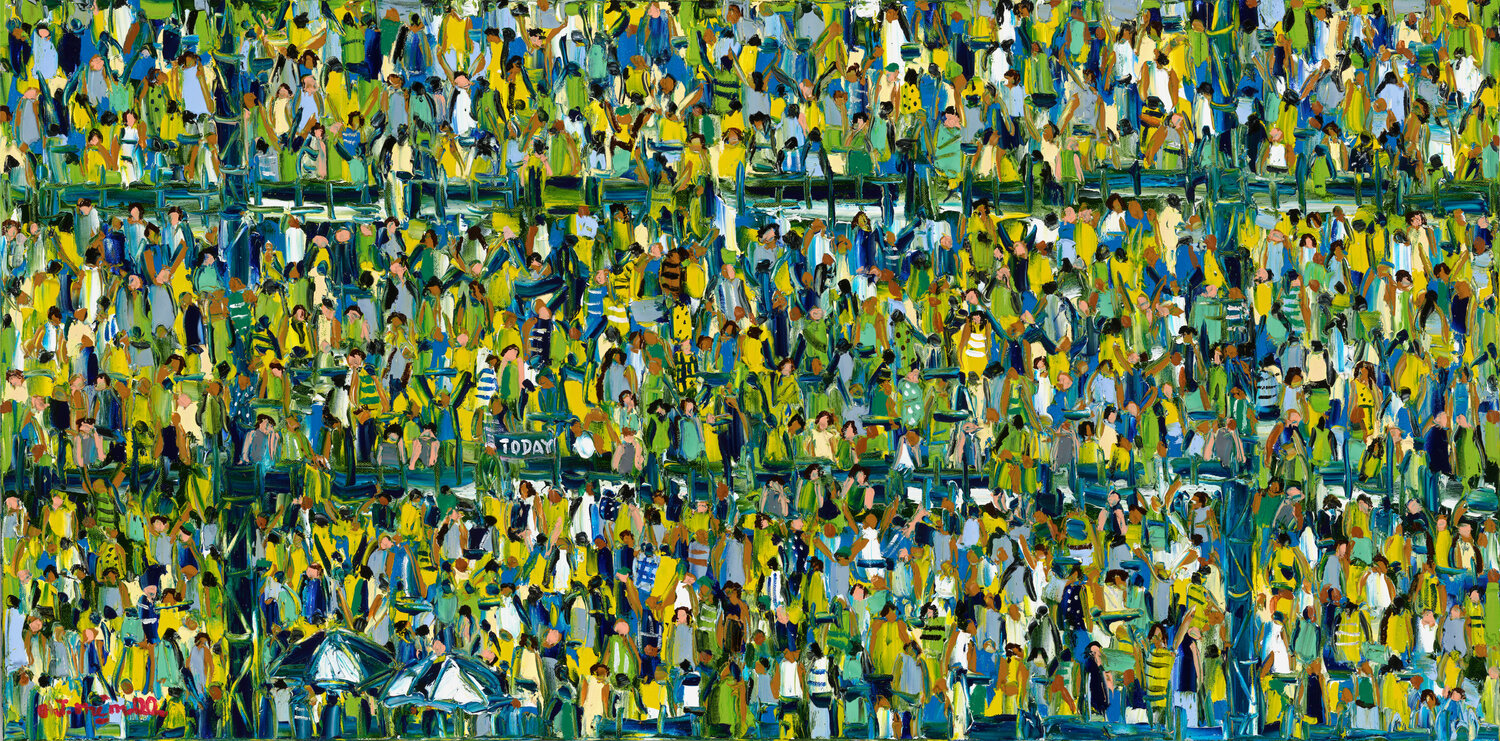 Evergreen Worshippers Joachim McMillan Original painting for sale