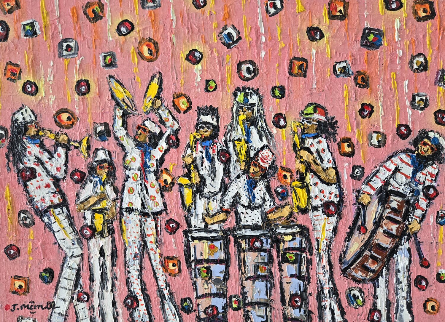Playing It Loud Joachim McMillan Original painting for sale