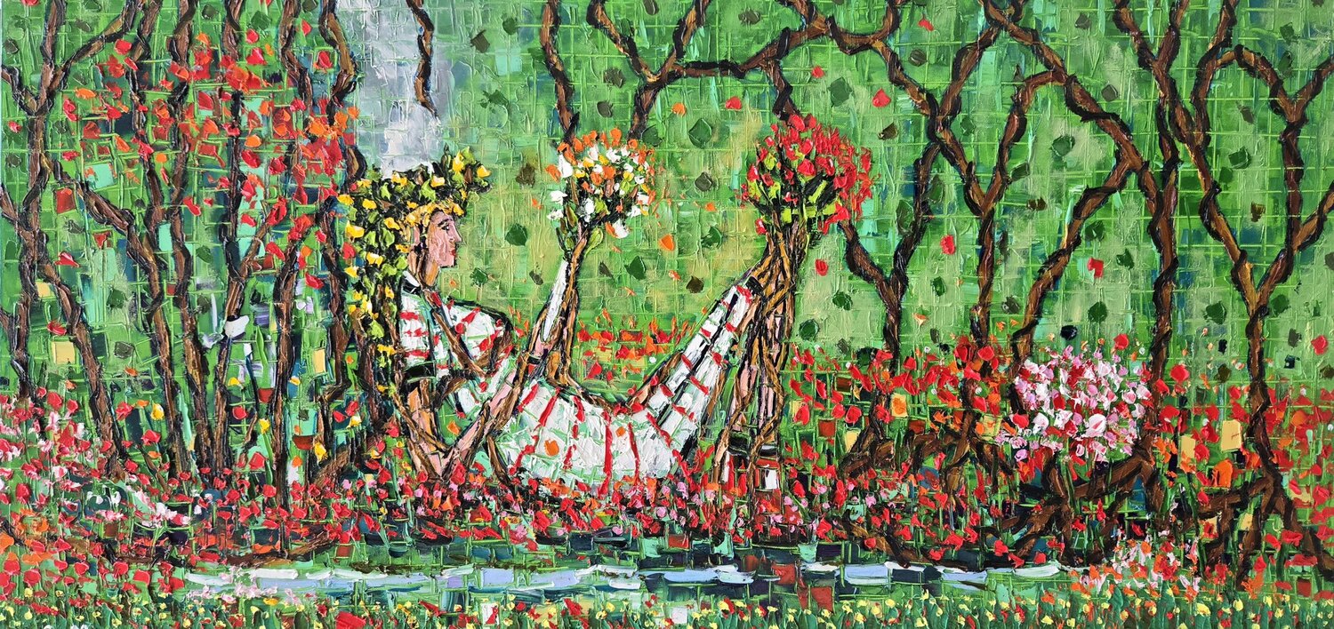 Nature Embrace Joachim McMillan Original painting for sale