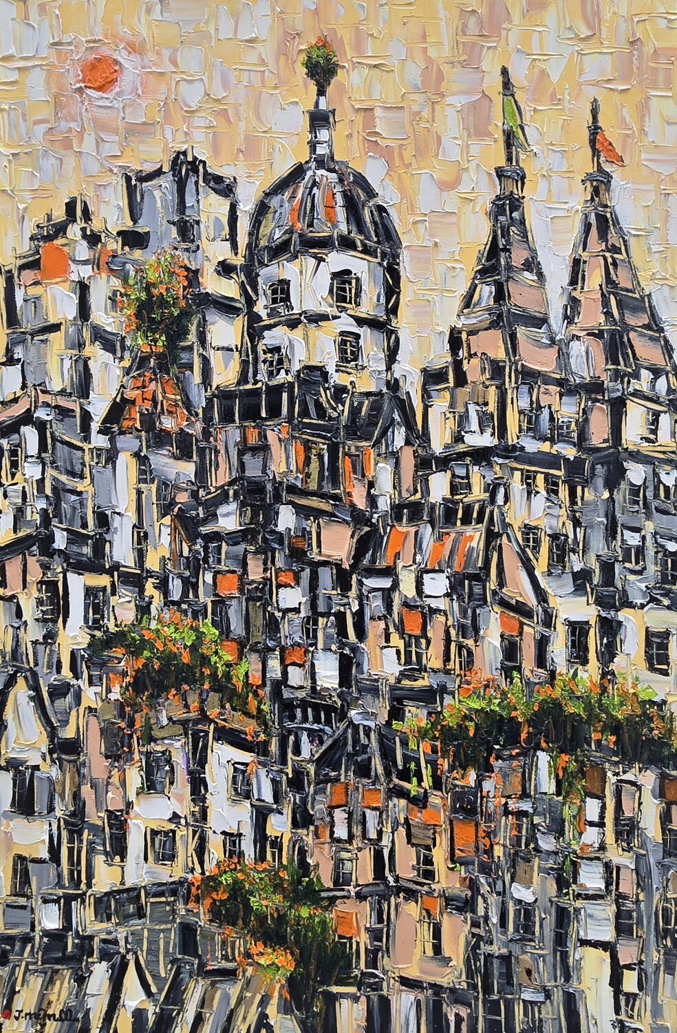Floral Palace Joachim McMillan Original painting for sale