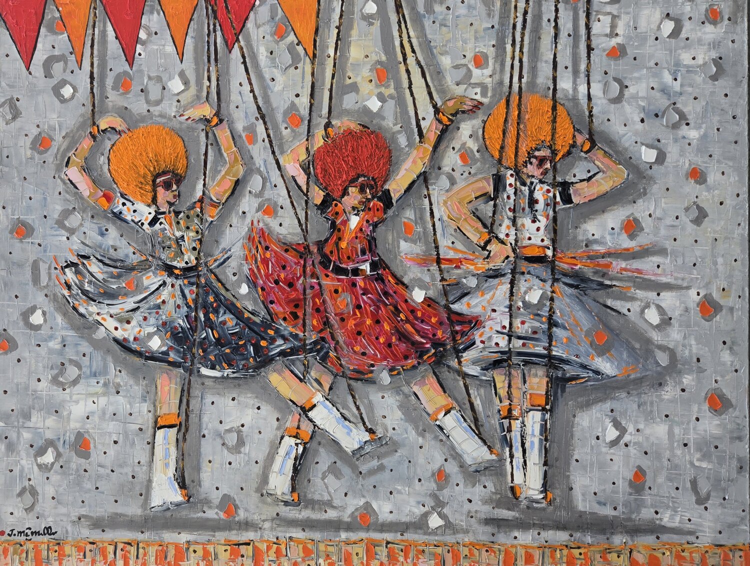 Puppet Dolls Joachim McMillan Original painting for sale