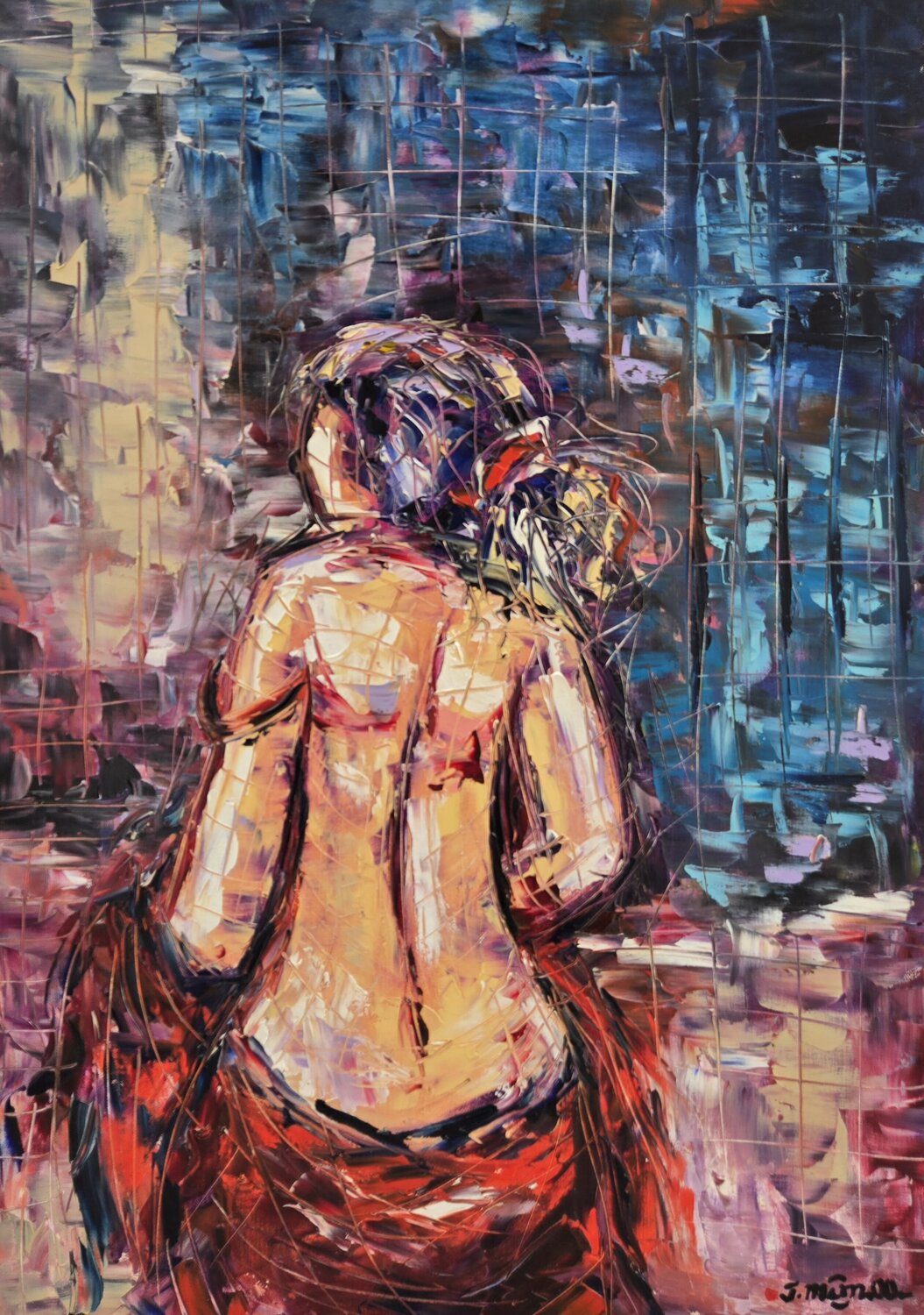 Woman Of The Night Joachim McMillan Original painting for sale