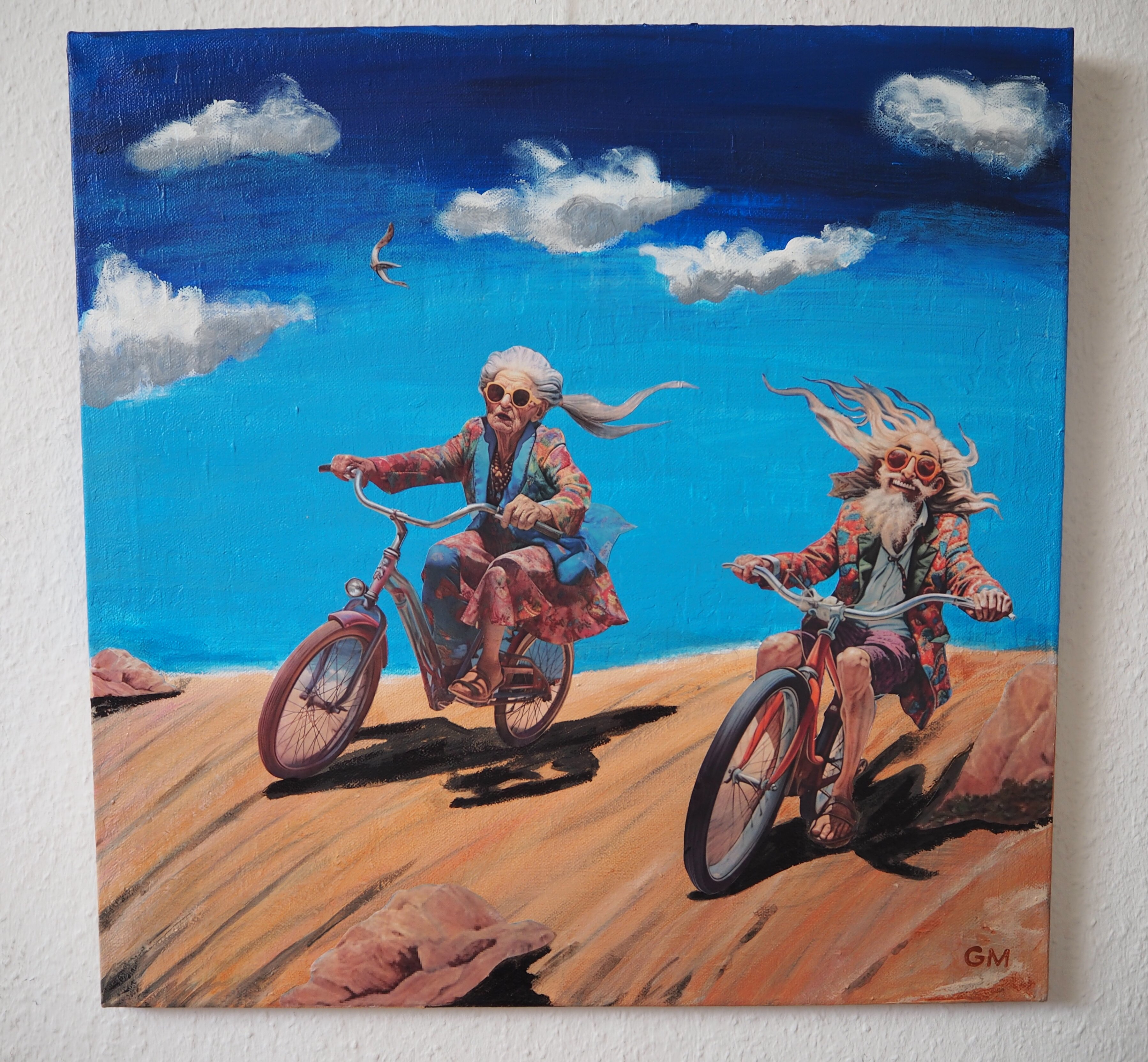 Lovely Oldies - Beach Racing + Animation QR Code rückseitig