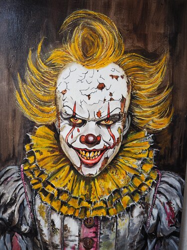Goldener Barock Clown by Gabriele Müller, Painting for Sale on Select