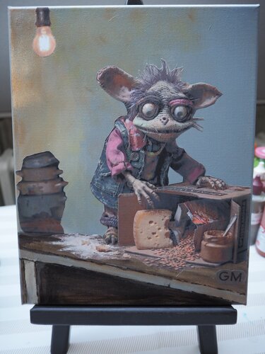 Rats Pack - Speisekammer by Gabriele Müller, Painting for Sale on Select
