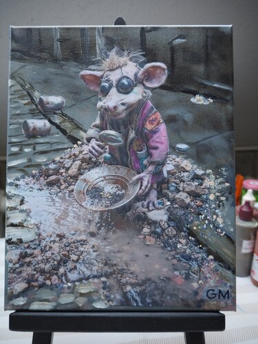 Rats Pack - Goldwäscher by Gabriele Müller, Painting for Sale on Select