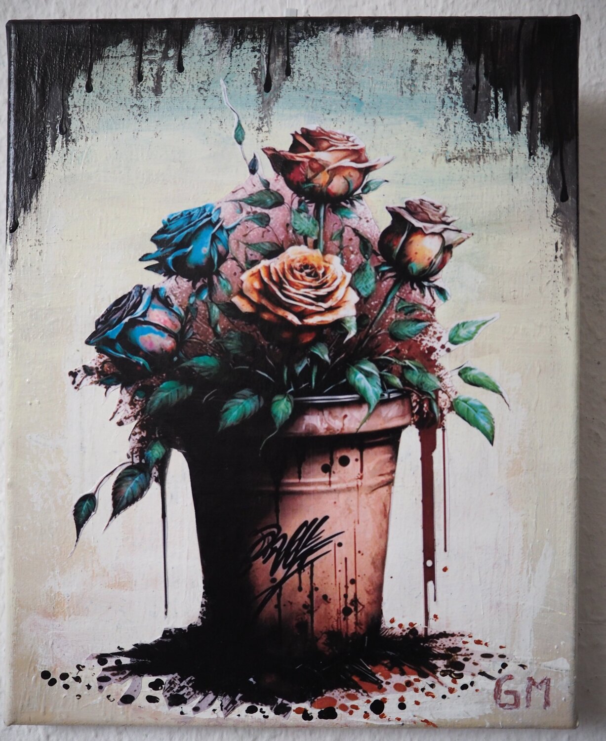 Crazy Blumentopf No. 1 Gabriele Müller Original painting for sale