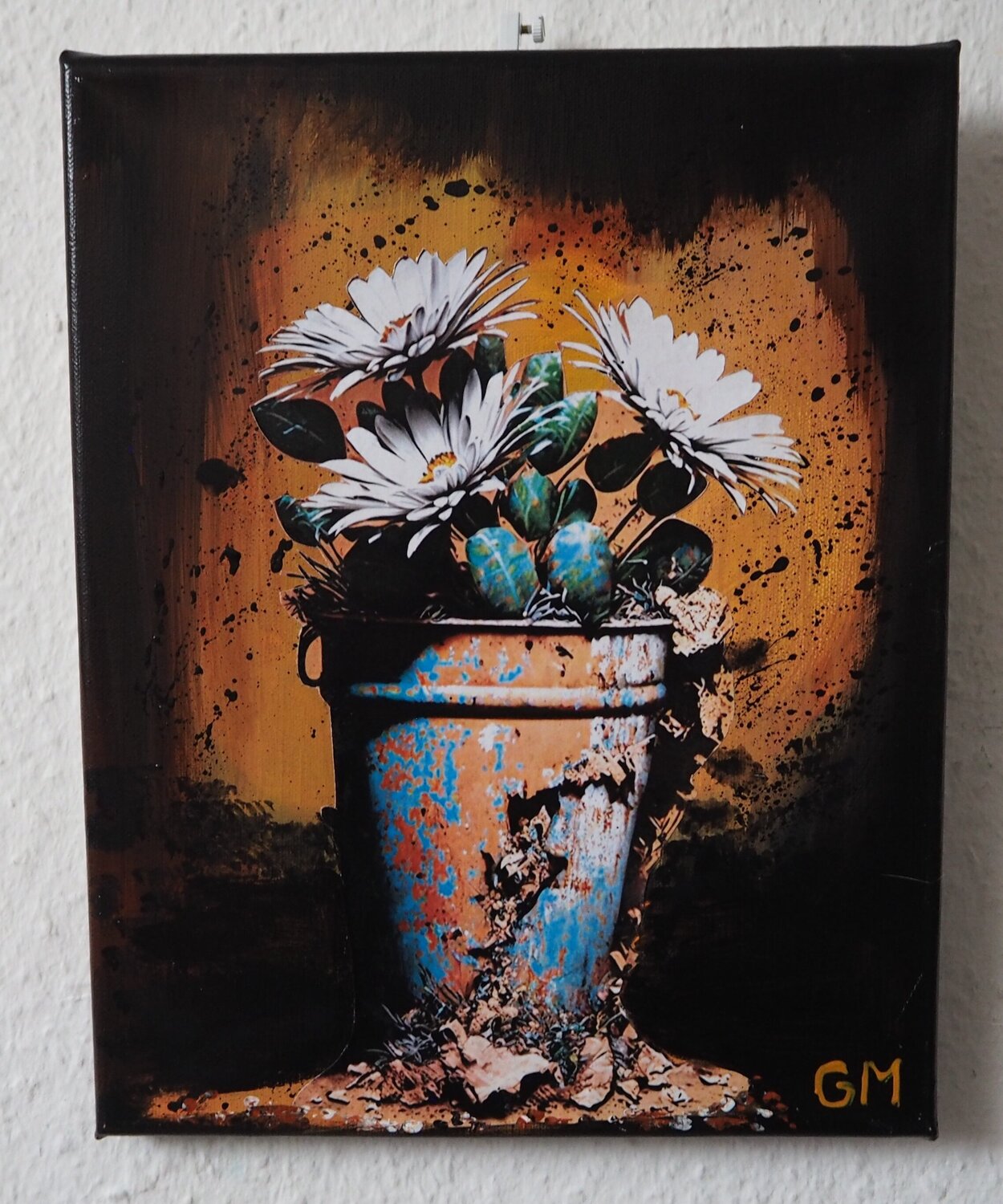 Crazy Blumentopf No. 2 Gabriele Müller Original painting for sale