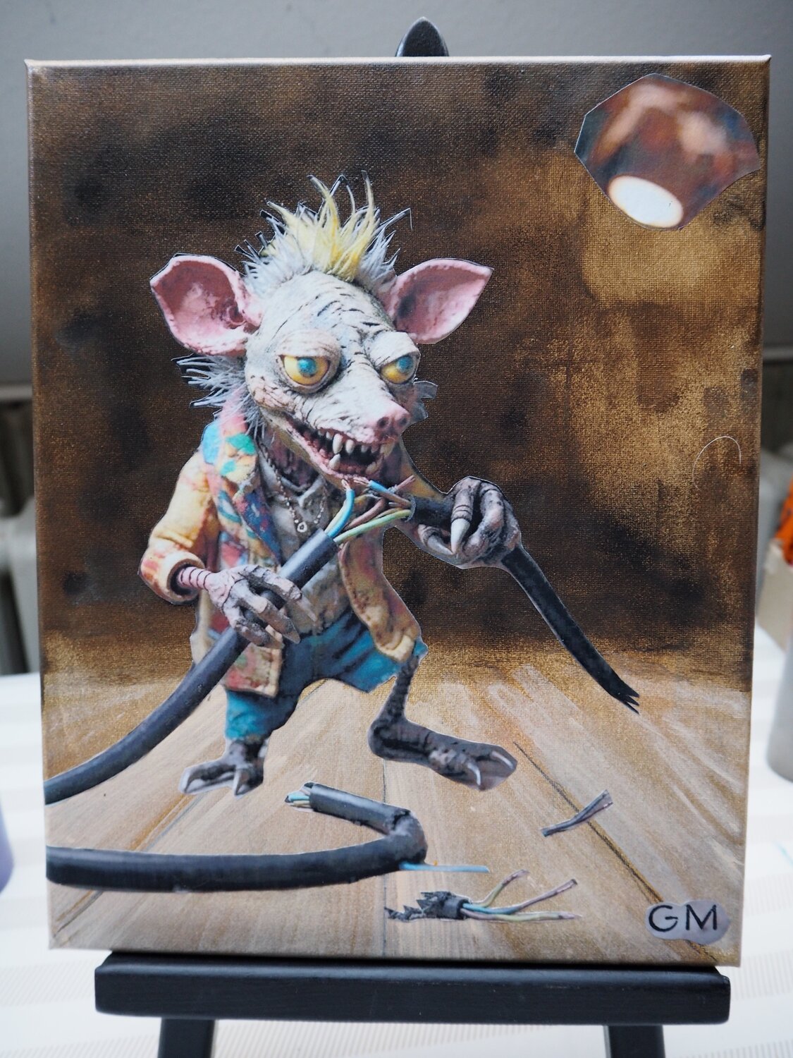 Rats Pack - Kabelbeißer Gabriele Müller Original painting for sale
