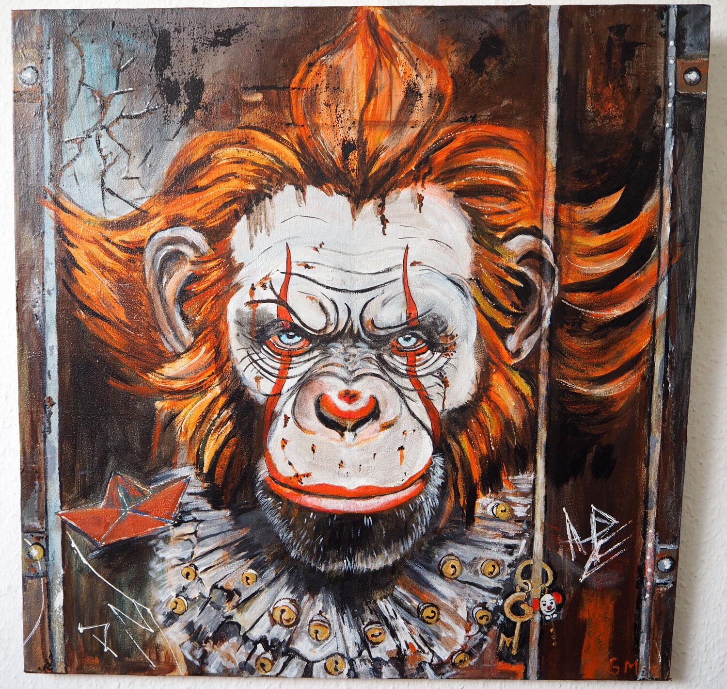 Graffiti Ape Streets Gabriele Müller Original painting for sale