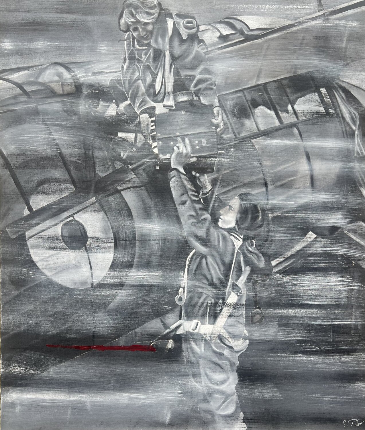 Silent birds Sophie Pirot Original painting for sale