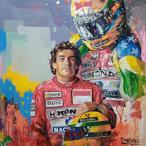 Ayrton senna by RODRIGO BARBOSA, Painting for Sale on Select