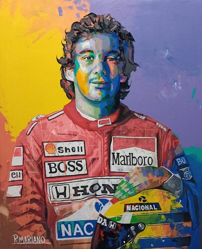Ayrton senna by RODRIGO BARBOSA, Painting for Sale on Select