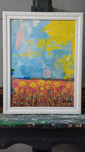 Flores do campo by RODRIGO BARBOSA, Painting for Sale on Select