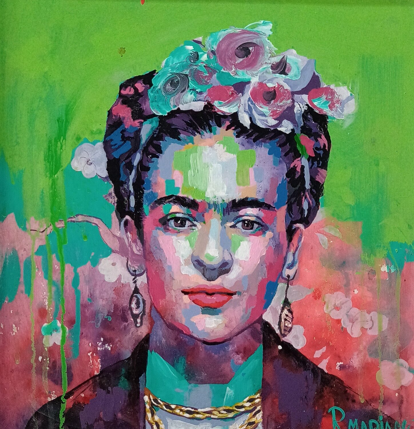 Frida kahlo RODRIGO BARBOSA Original painting for sale