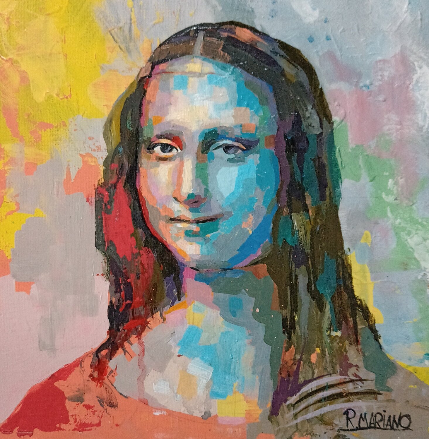 Monalisa RODRIGO BARBOSA Original painting for sale