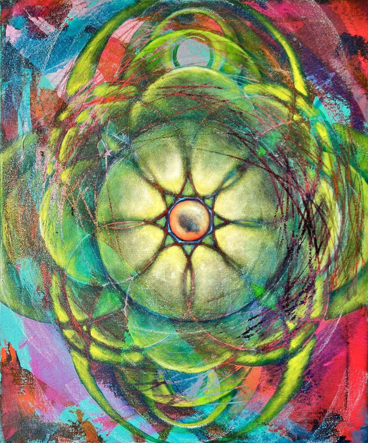 Communion of The Heart Mattie Rasmussen Original painting for sale