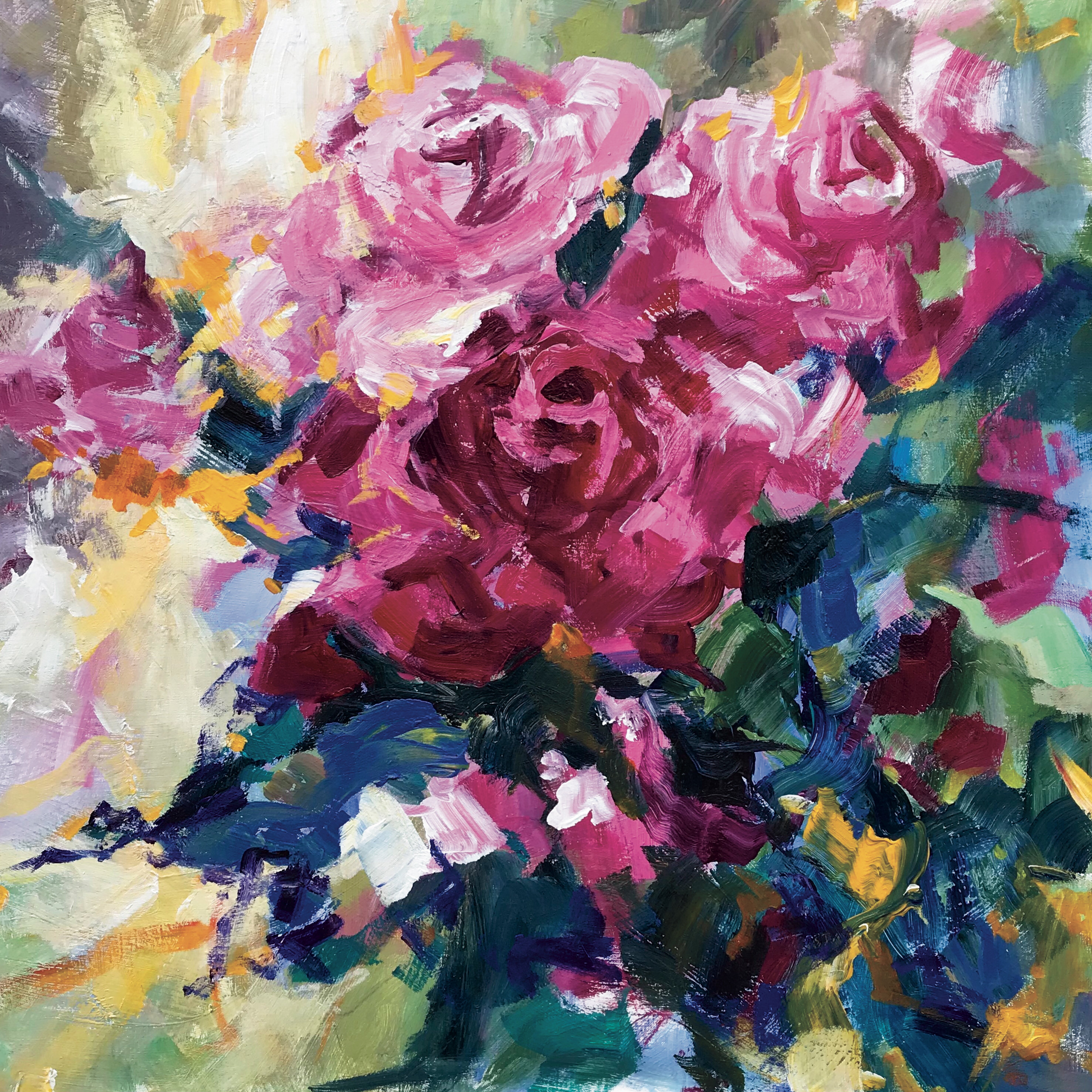 «Roses dans la lumière du soir»