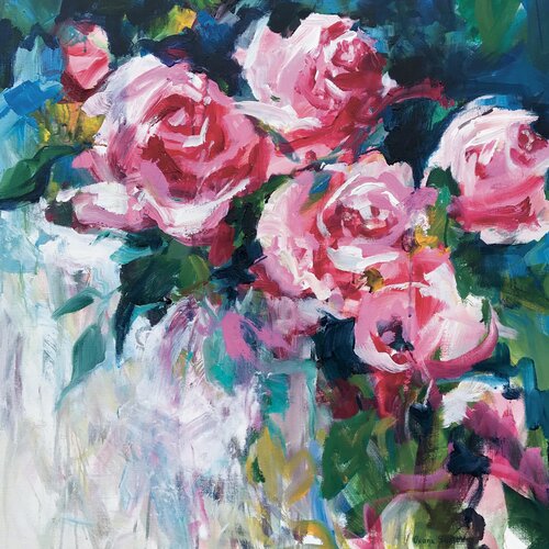 «Roses sous le soleil du Sud» by Oxana Sanson, Painting for Sale on Select