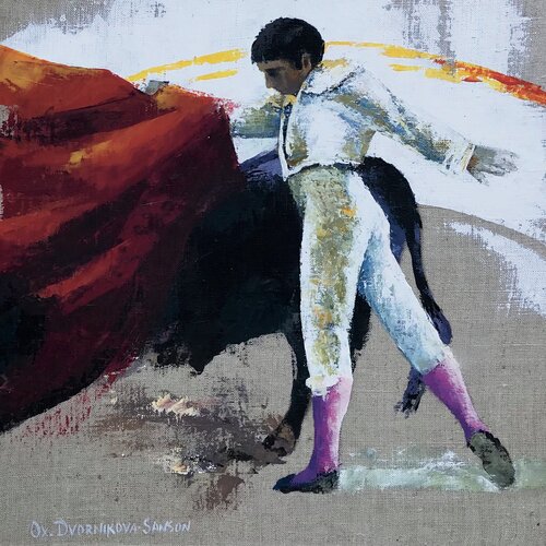 «À la lisière du mouvement» by Oxana Sanson, Painting for Sale on Select