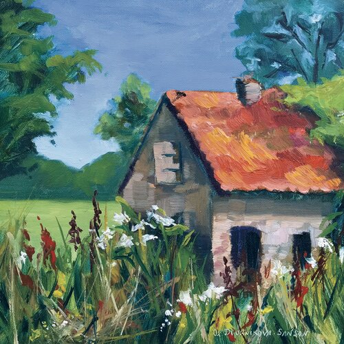 «La maison d’été» by Oxana Sanson, Painting for Sale on Select