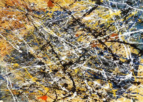 Création abstraite A114 by Jean-Jacques Marie, Painting for Sale on Select