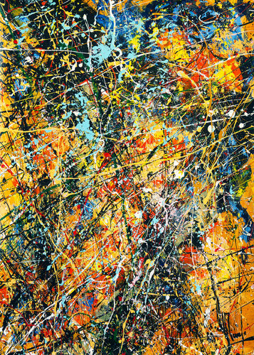 Création abstraite A381 by Jean-Jacques Marie, Painting for Sale on Select