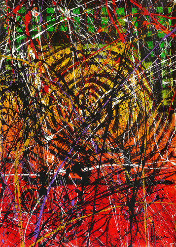 Création abstraite B046 by Jean-Jacques Marie, Painting for Sale on Select