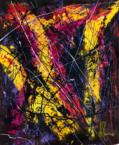 Création abstraite L090 by Jean-Jacques Marie, Painting for Sale on Select