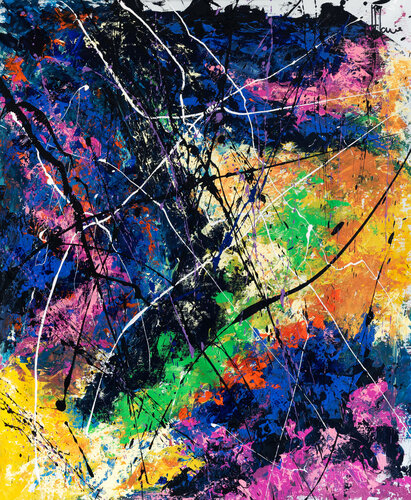 Création abstraite L104 by Jean-Jacques Marie, Painting for Sale on Select