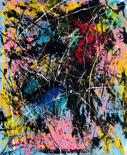 Création abstraite L106 by Jean-Jacques Marie, Painting for Sale on Select
