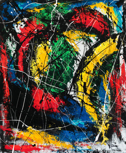 Création abstraite L098 by Jean-Jacques Marie, Painting for Sale on Select