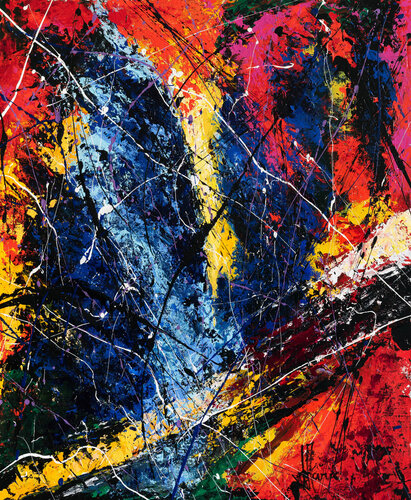 Création abstraite L099 by Jean-Jacques Marie, Painting for Sale on Select