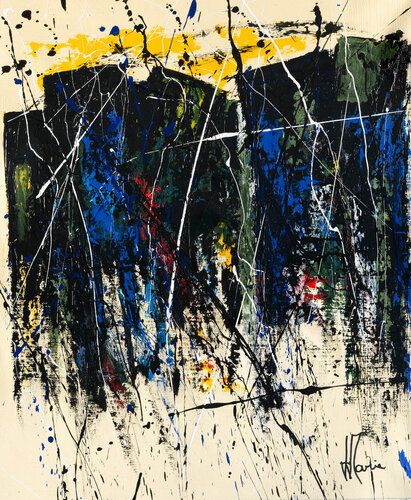 Création abstraite L105 by Jean-Jacques Marie, Painting for Sale on Select