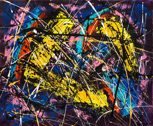 Création abstraite L092 by Jean-Jacques Marie, Painting for Sale on Select