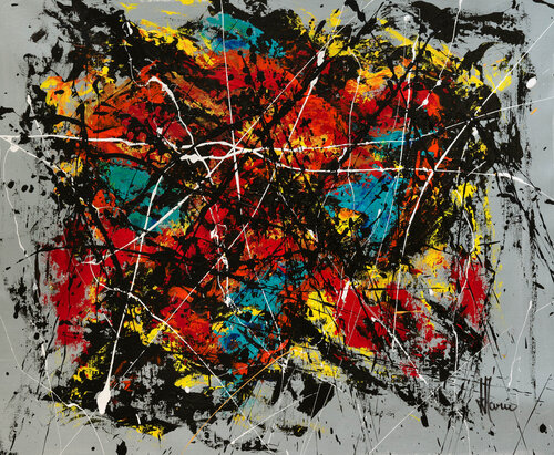 Création abstraite L093 by Jean-Jacques Marie, Painting for Sale on Select
