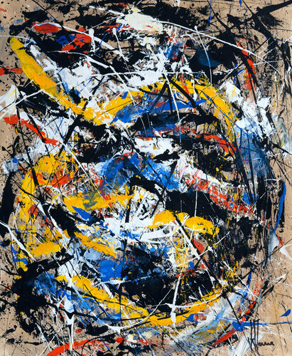 Création abstraite L110 by Jean-Jacques Marie, Painting for Sale on Select