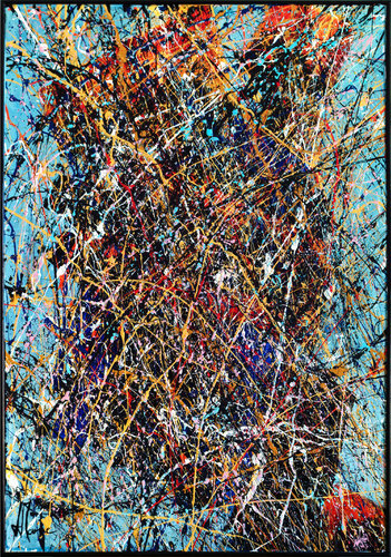 Création abstraite A368 by Jean-Jacques Marie, Painting for Sale on Select
