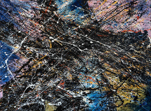 Création abstraite A027 by Jean-Jacques Marie, Painting for Sale on Select