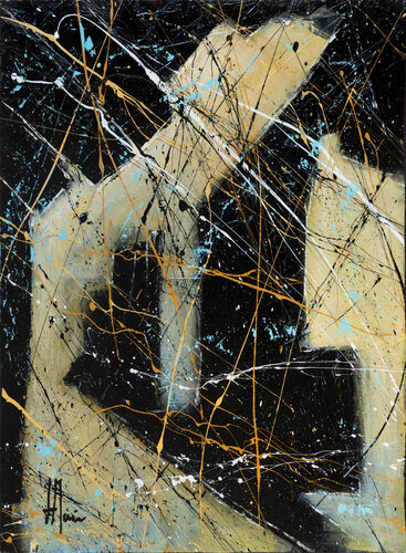 Création abstraite C134 by Jean-Jacques Marie, Painting for Sale on Select