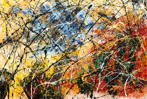 Élan multiple · A525 by Jean-Jacques Marie, Painting for Sale on Select