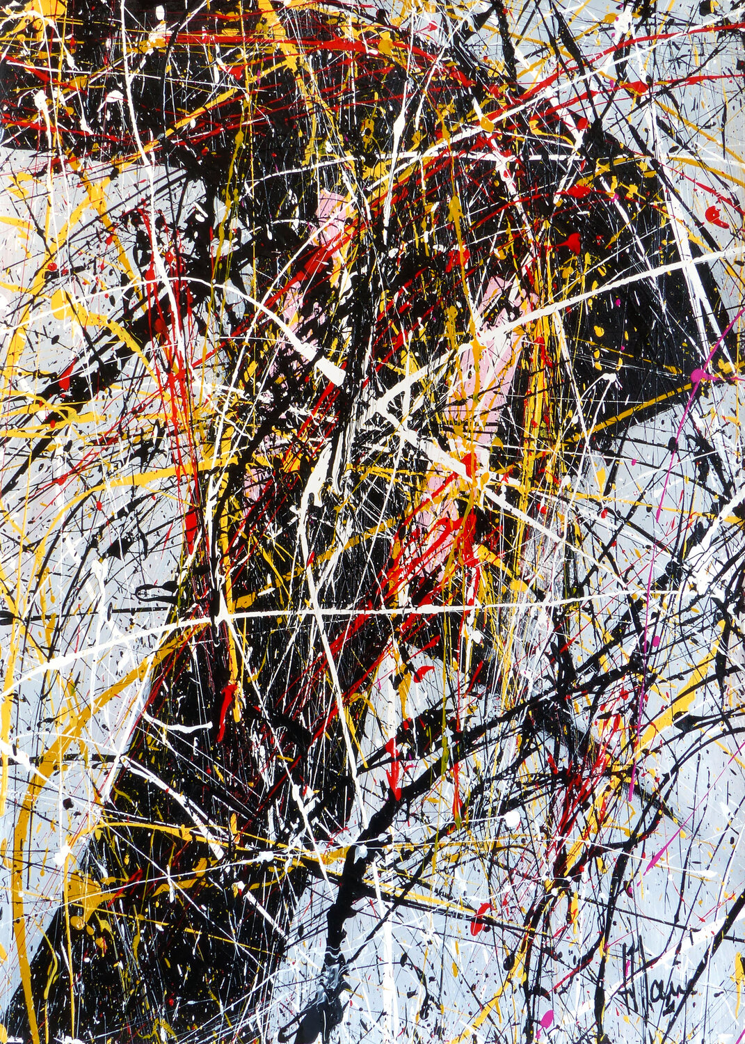 Création abstraite A117 Jean-Jacques Marie Original painting for sale