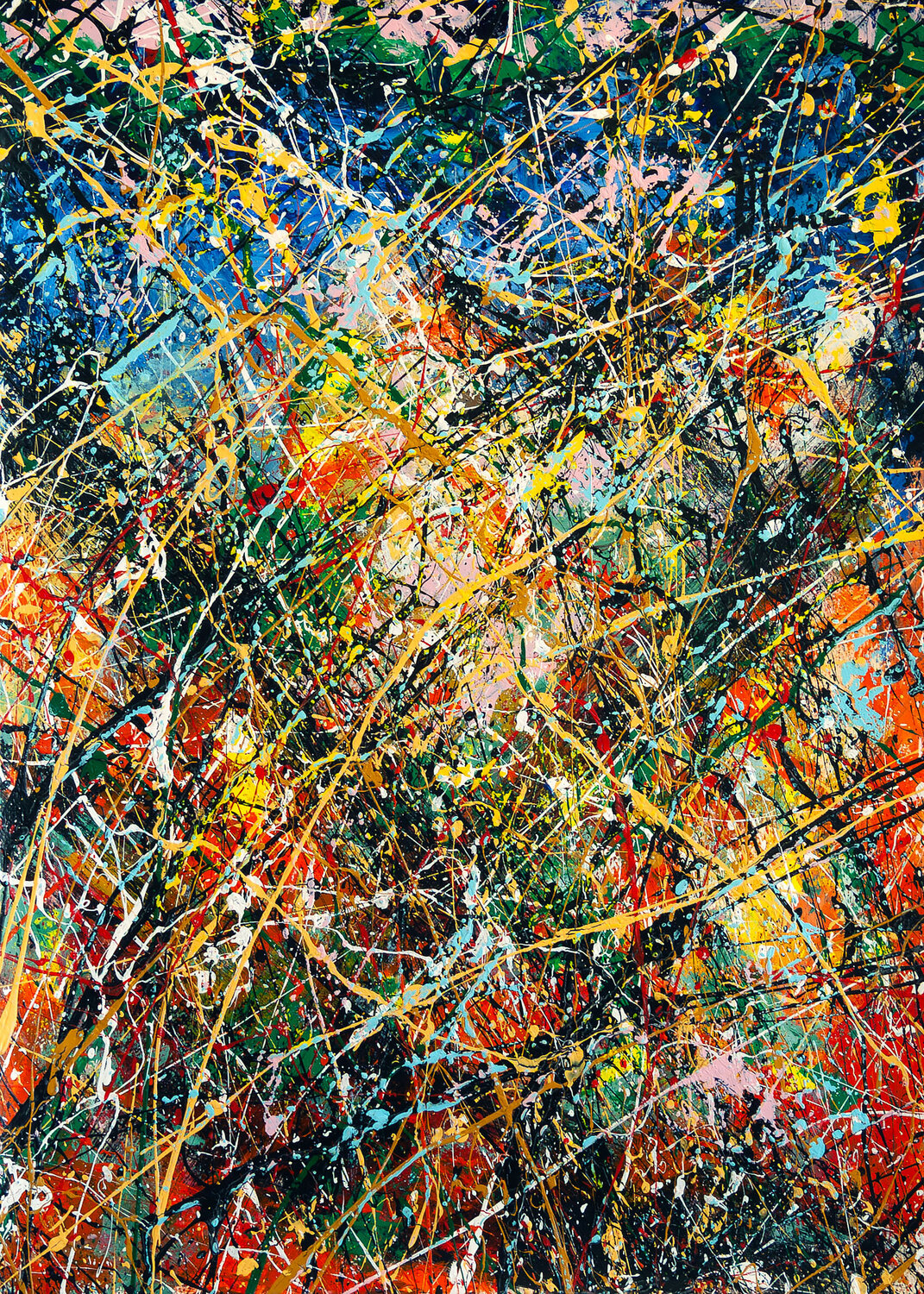 Création abstraite A380 Jean-Jacques Marie Original painting for sale