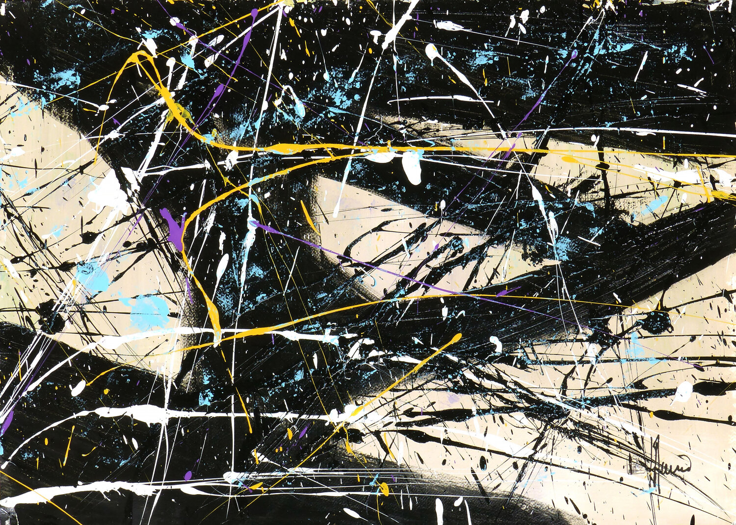 Création abstraite C139 Jean-Jacques Marie Original painting for sale