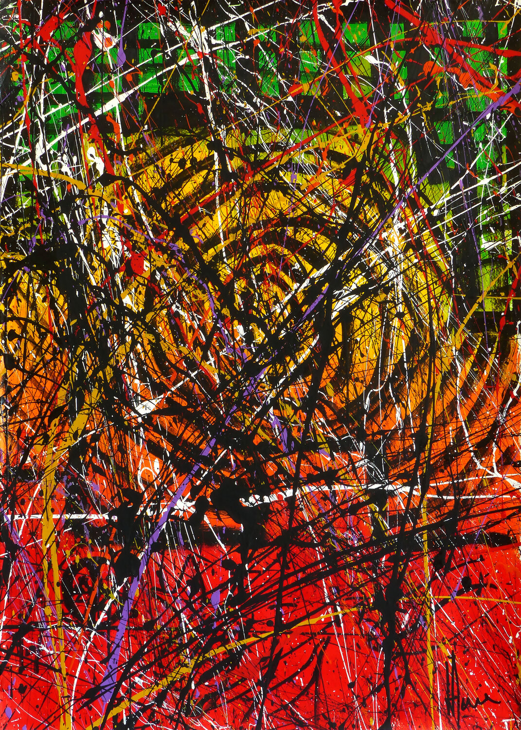 Création abstraite B046 Jean-Jacques Marie Original painting for sale