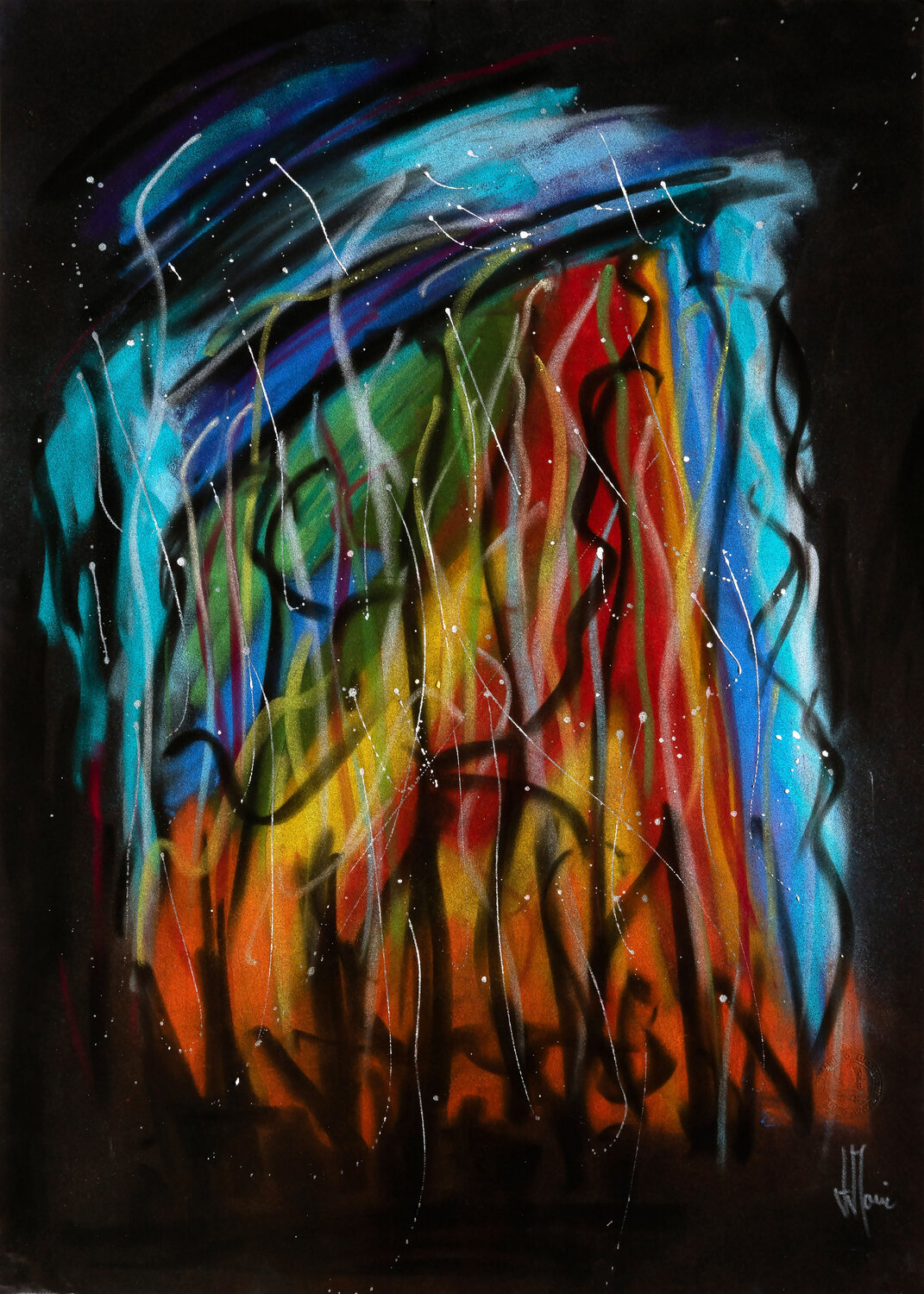 Création abstraite L044 Jean-Jacques Marie Original painting for sale