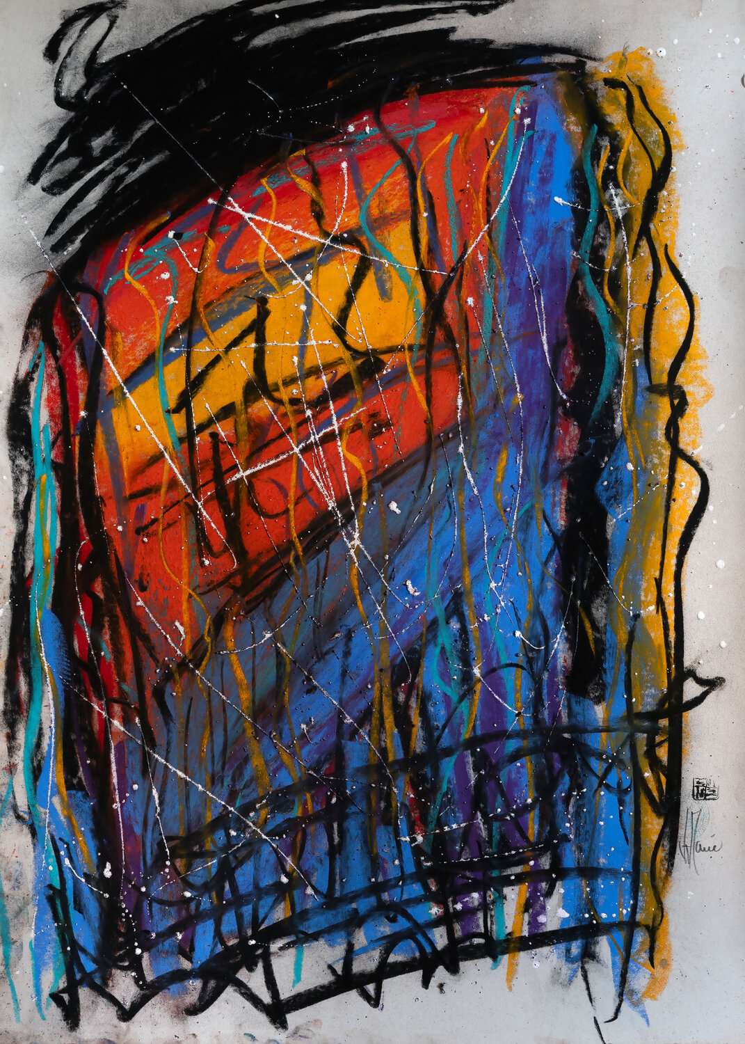 Création abstraite L046 Jean-Jacques Marie Original painting for sale