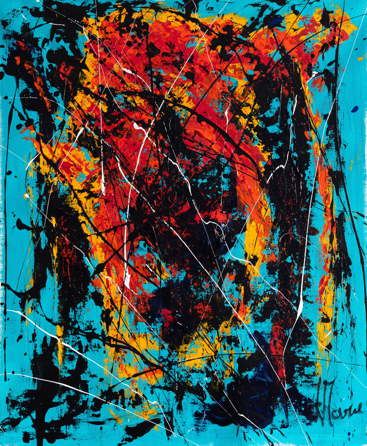 Création abstraite L088 Jean-Jacques Marie Original painting for sale