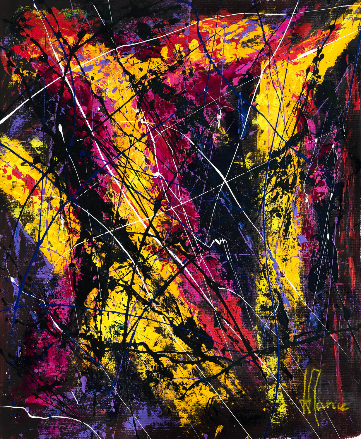 Création abstraite L090 Jean-Jacques Marie Original painting for sale