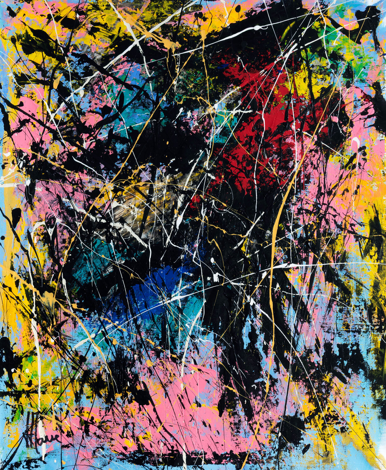 Création abstraite L106 Jean-Jacques Marie Original painting for sale